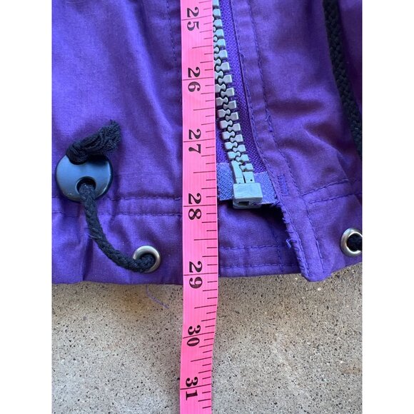Vintage Starling Purple & Black Graphic Ski Jacket With Hood & Beanie L - Picture 6 of 6